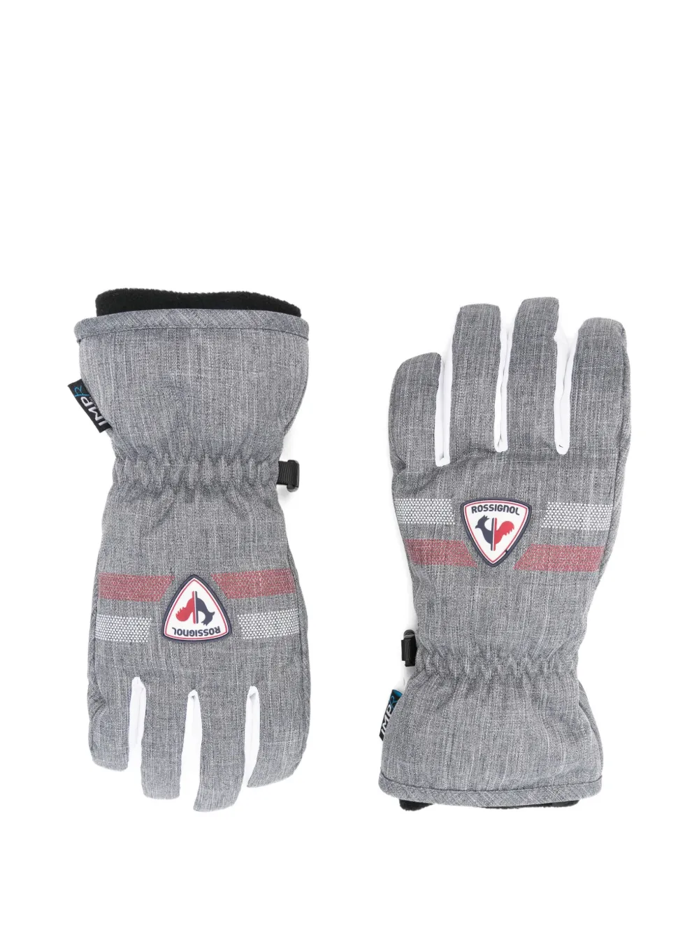 Rossignol striped-detail gloves | Grey | Image 1