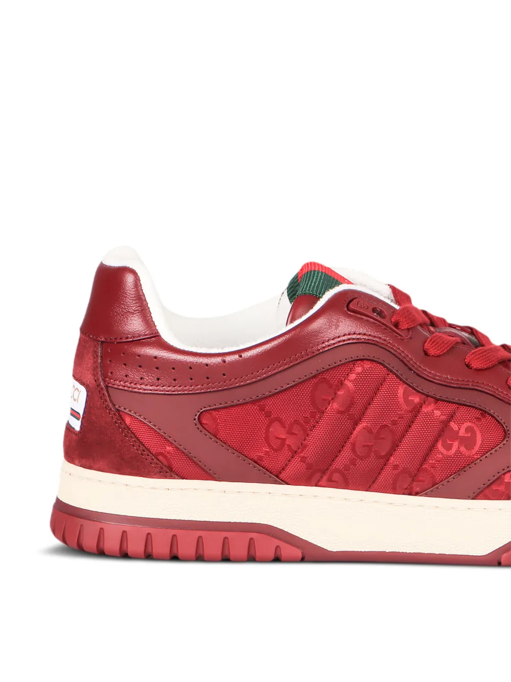 Gucci Re-Web panelled sneakers Red
