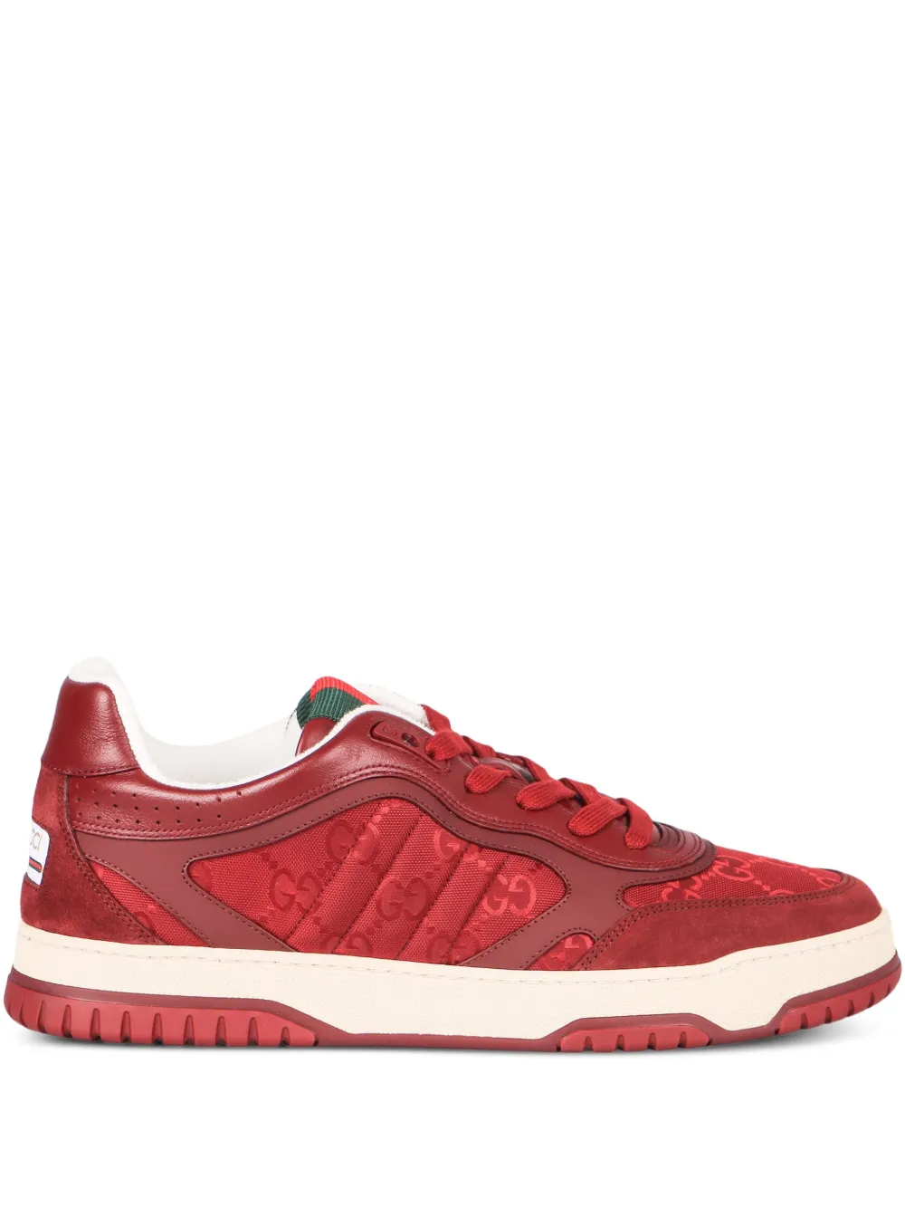 Gucci Re-Web panelled sneakers Red