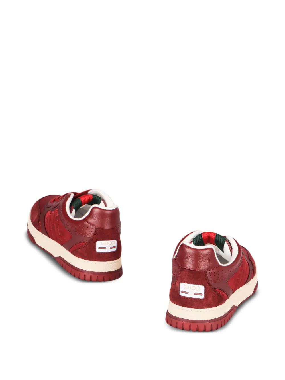 Gucci Re-Web panelled sneakers Red