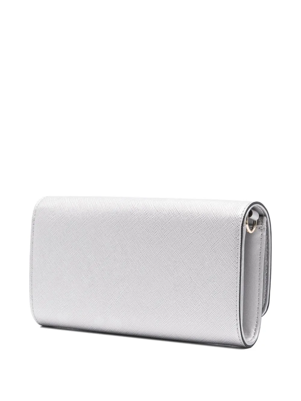 Liu •jo Mini Chain-strap Clutch Bag In Gray