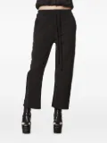 Thom Krom side-stripe raw-edge track pants - Black