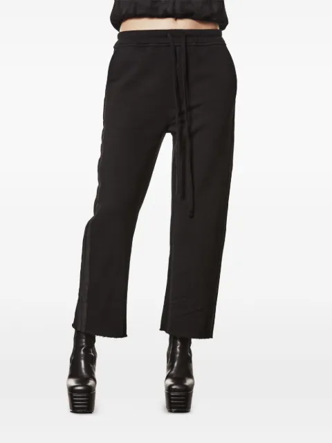 Thom Krom side-stripe raw-edge track pants