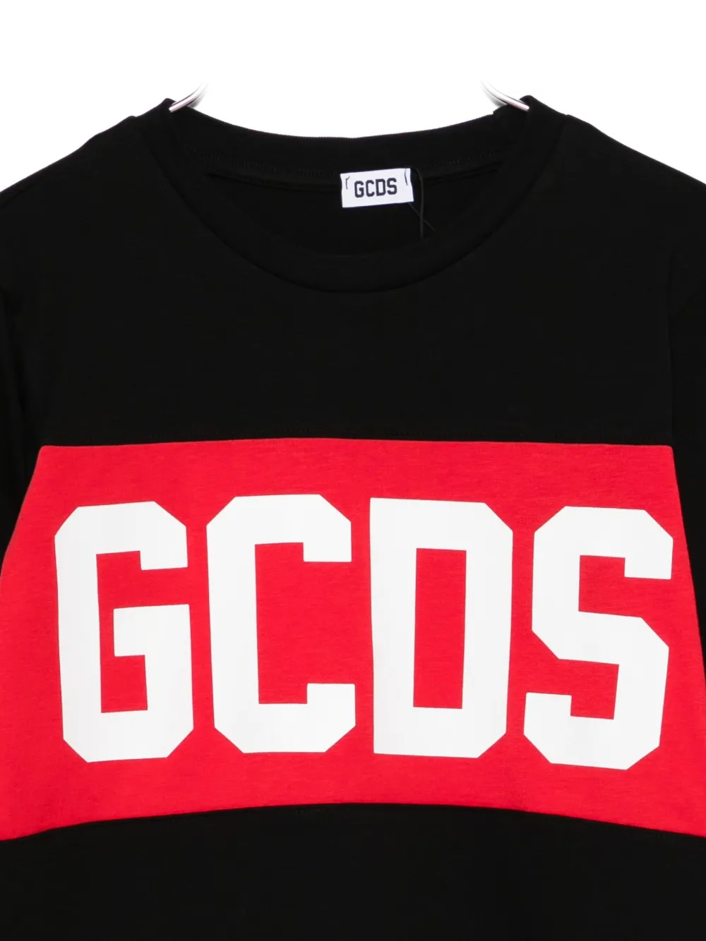 Gcds Logo Long-sleeve T-shirt In Black