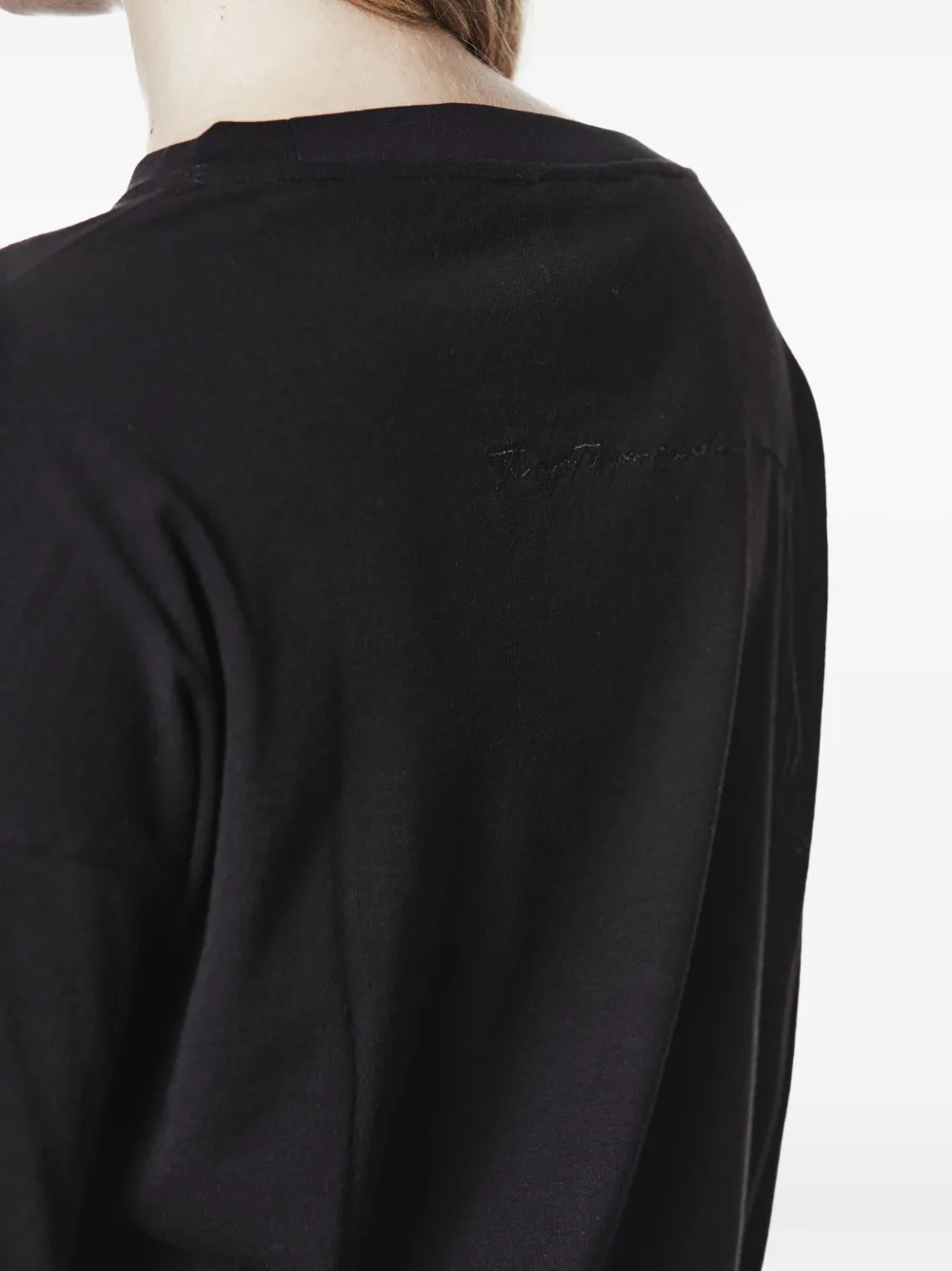 Thom Krom T-shirt met verlaagde schouders Zwart