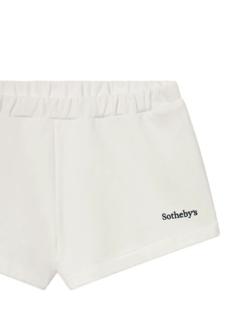 Frame Embroidered-detail Cotton Shorts In Neutral