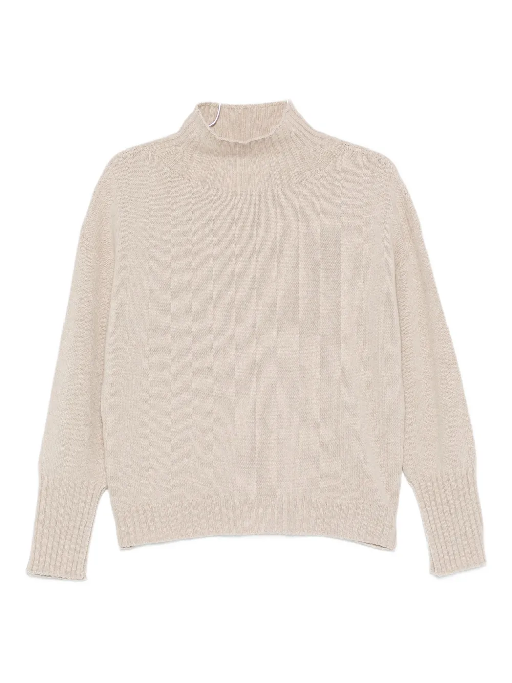 high-neck long-sleeves sweater