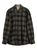 OUR LEGACY checked cotton shirt - Black