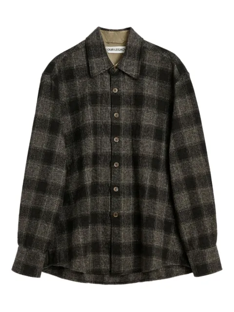 OUR LEGACY checked cotton shirt