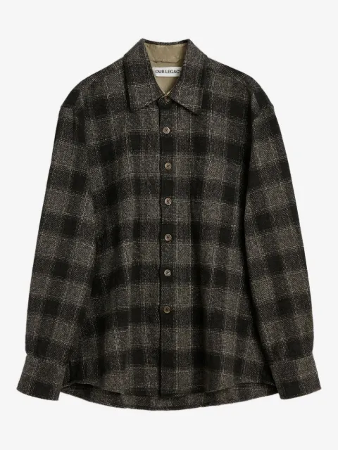 OUR LEGACY checked cotton shirt