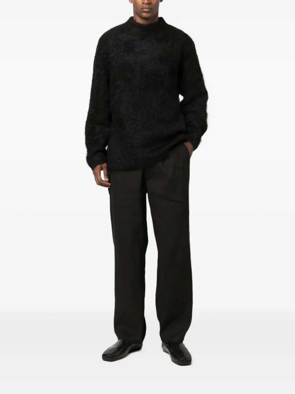Séfr brushed-finish sweater - Zwart