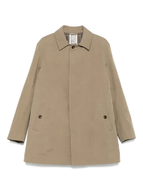 L'impermeabile point-collar single-breasted jacket