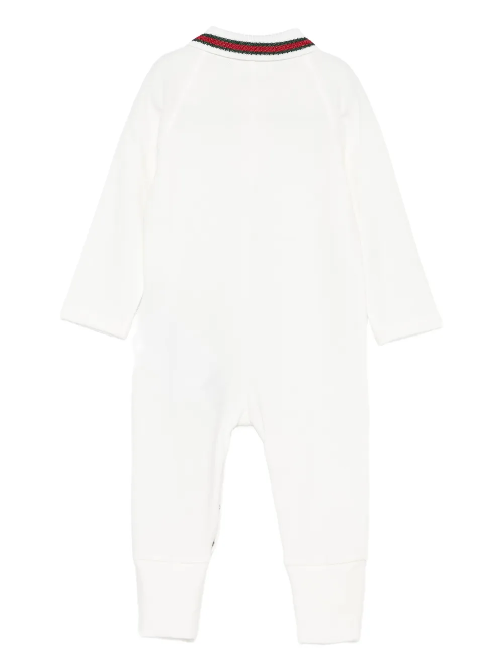 Gucci Kids Babypakje met knopen en polokraag - Wit