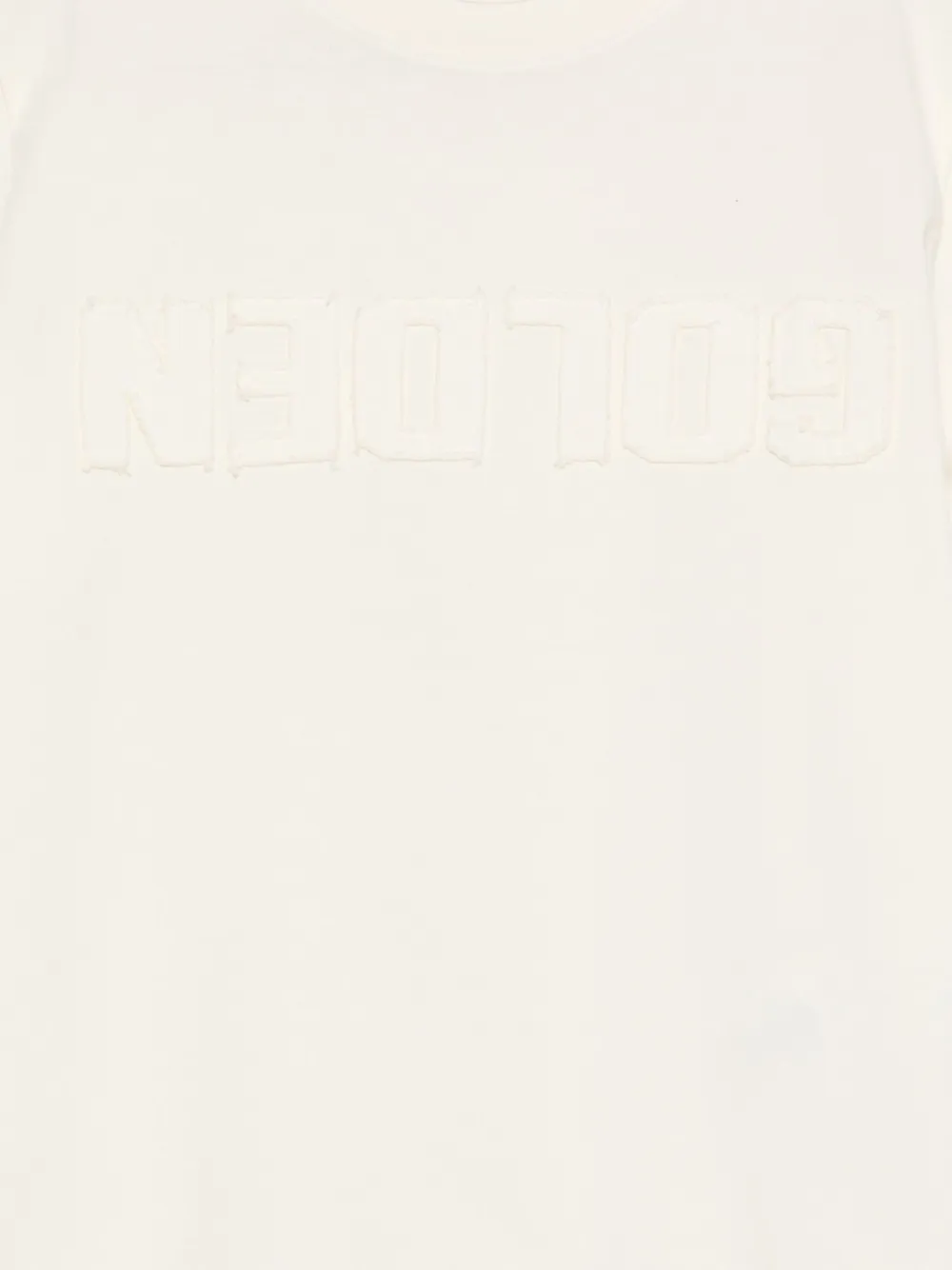 Golden Goose Kids T-shirt met geborduurd logo Beige