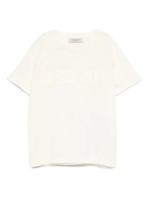 Golden Goose Kids logo-embroidered cotton T-shirt