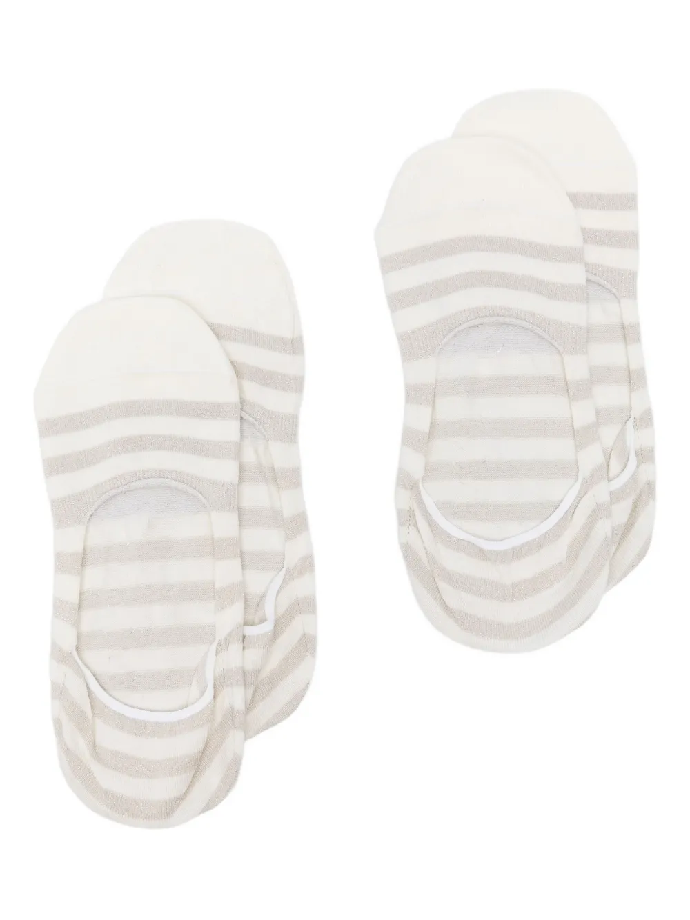 ANT45 striped-pattern socks (pack ow two) - Toni neutri