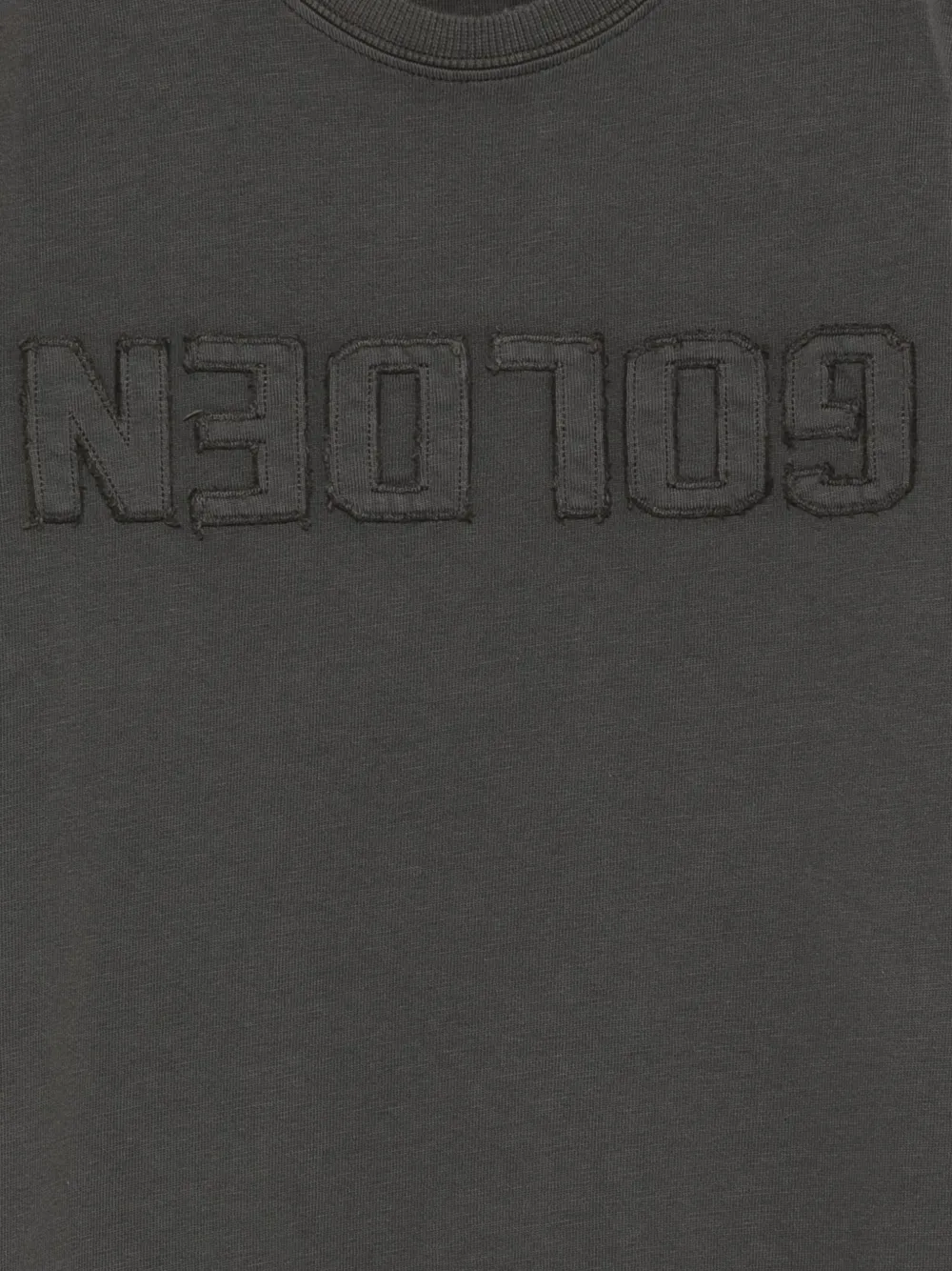 Golden Goose Kids T-shirt met logo-reliëf Grijs