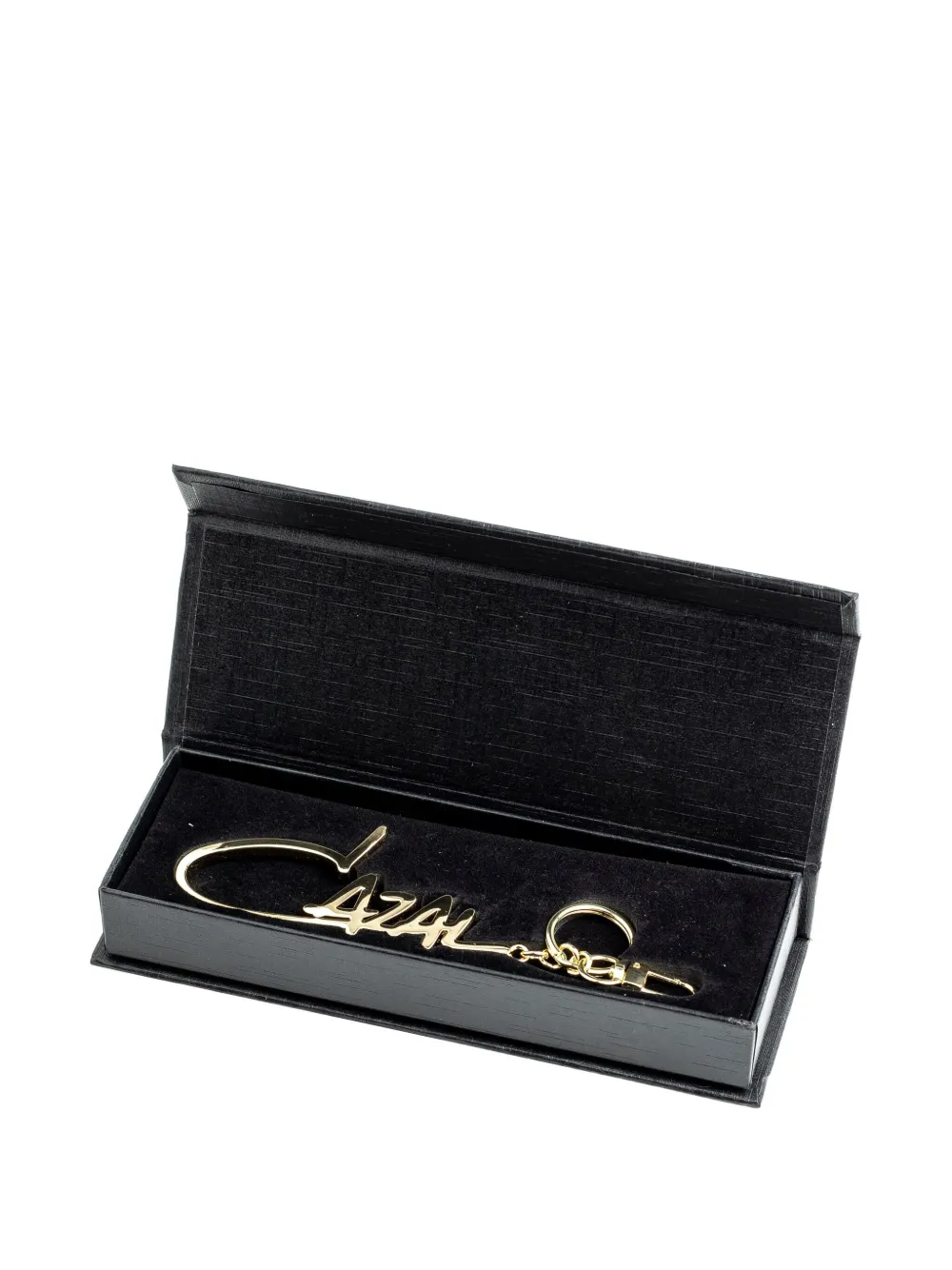 Cazal logo-plaque keyring Goud