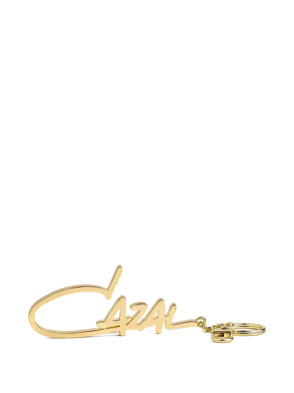 Cazal logo-plaque keyring Goud