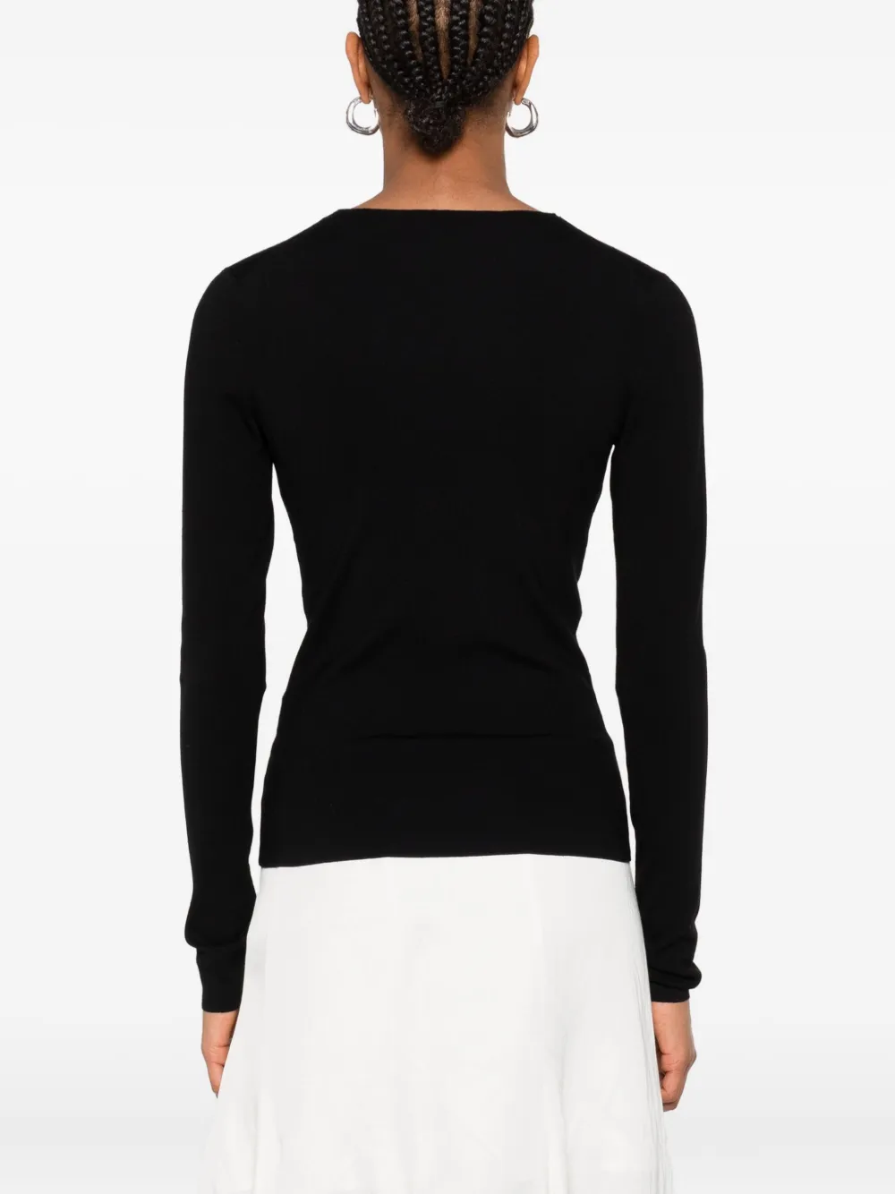JOSEPH V-neck sweater Zwart
