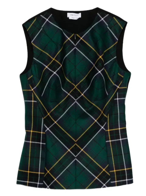 Alexander McQueen plaid sleeveless top