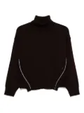 ALPHA STUDIO turtleneck sweater - Brown