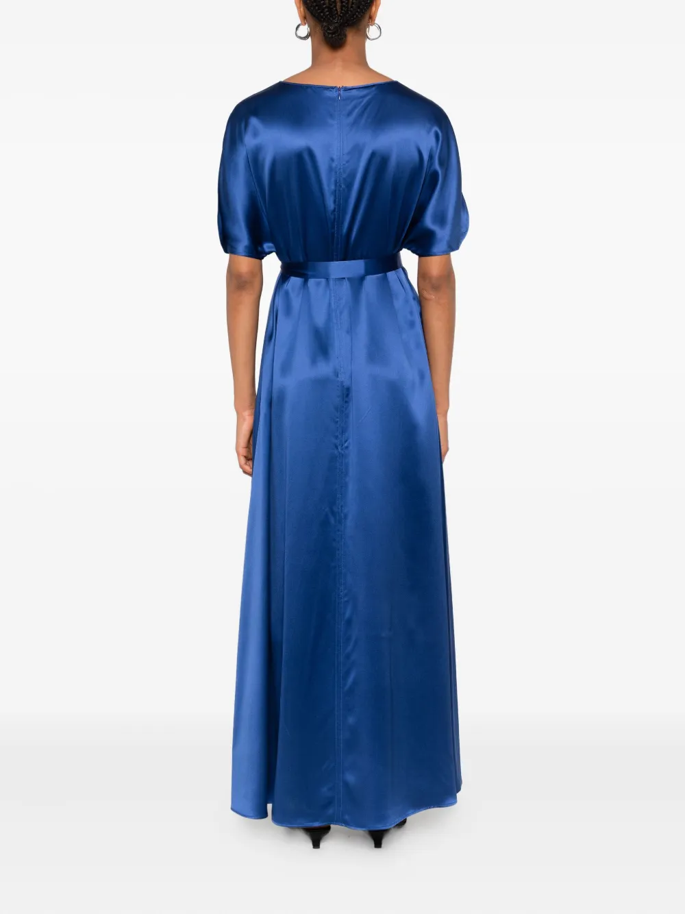 JOSEPH round-neck midi dress Blauw