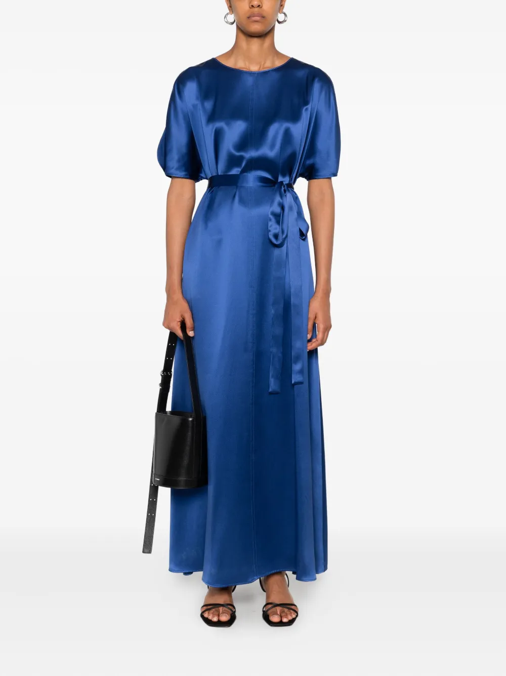 JOSEPH round-neck midi dress Blauw