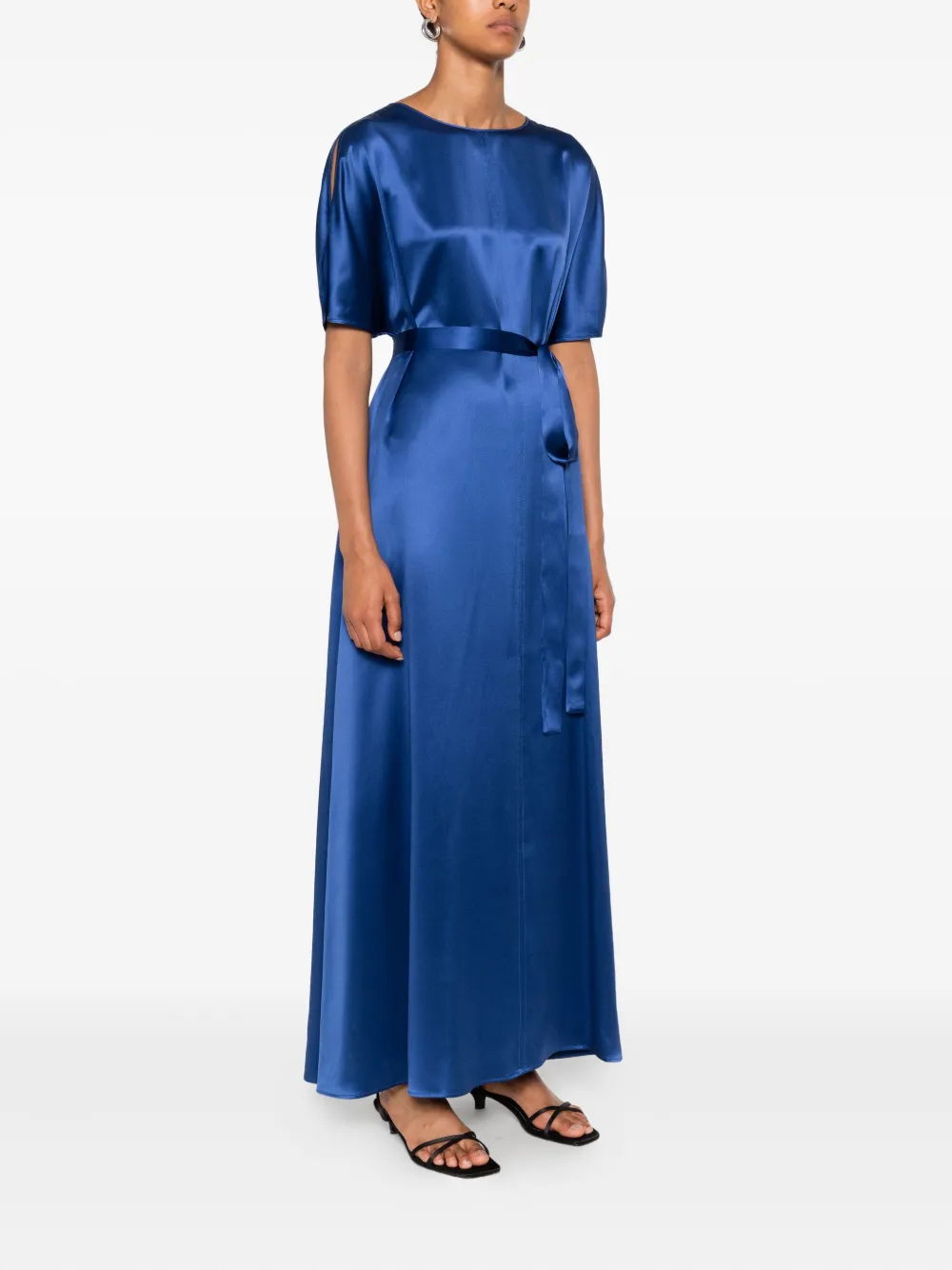 JOSEPH round-neck midi dress Blauw