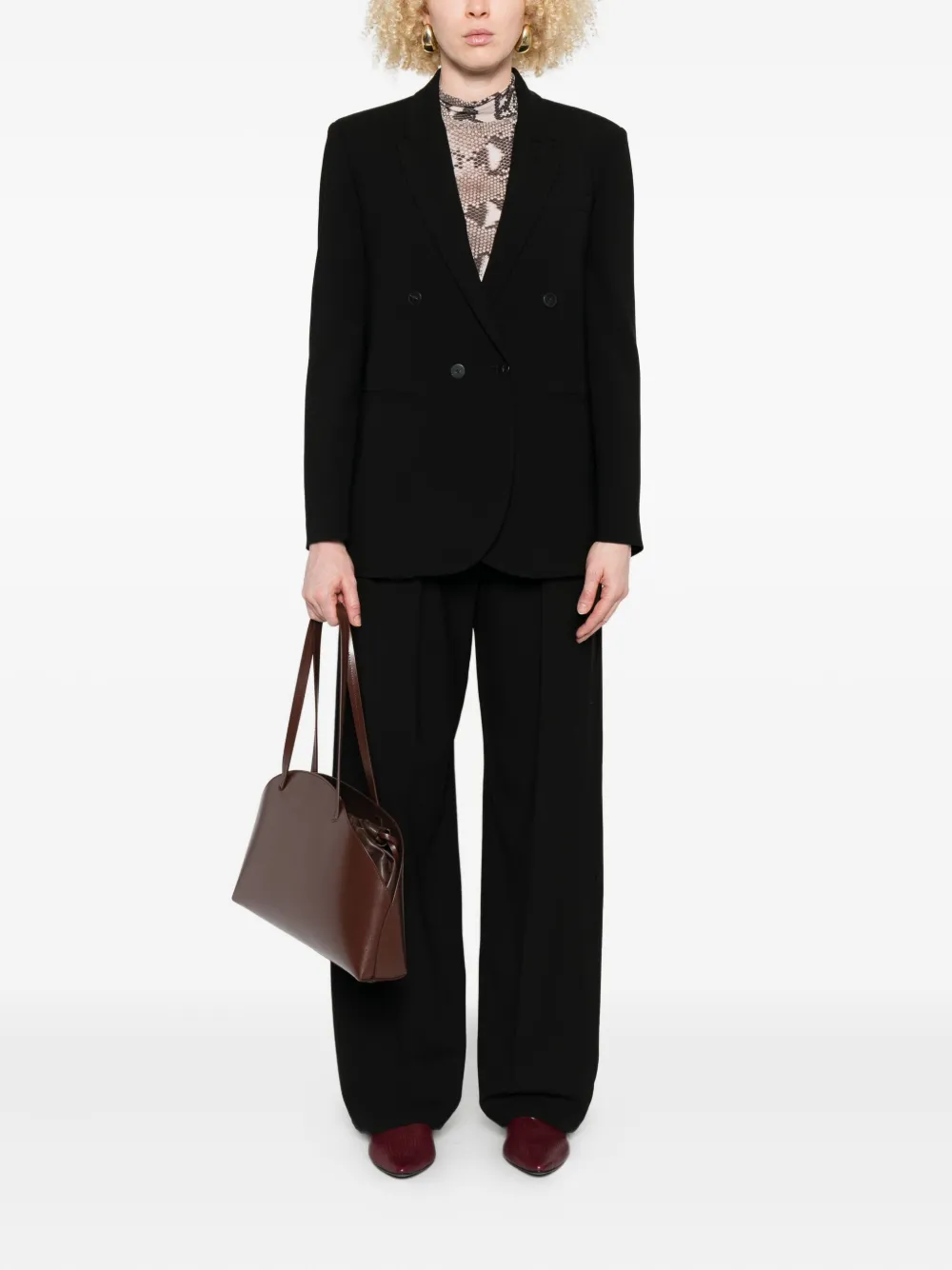 Forte Forte pleated trousers - Zwart