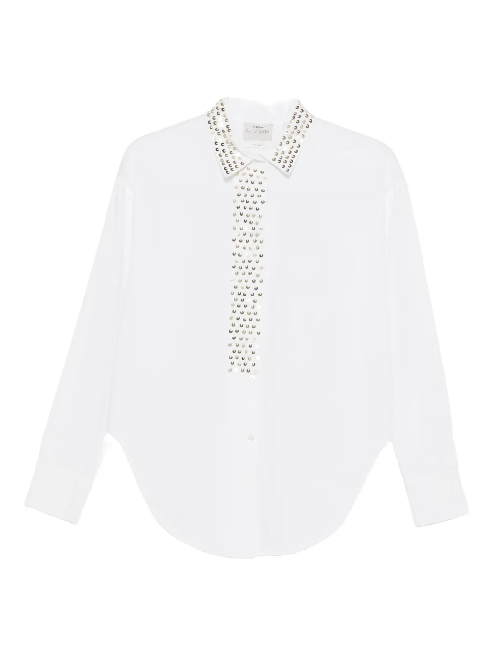 petites-étoiles embellished-collar shirt