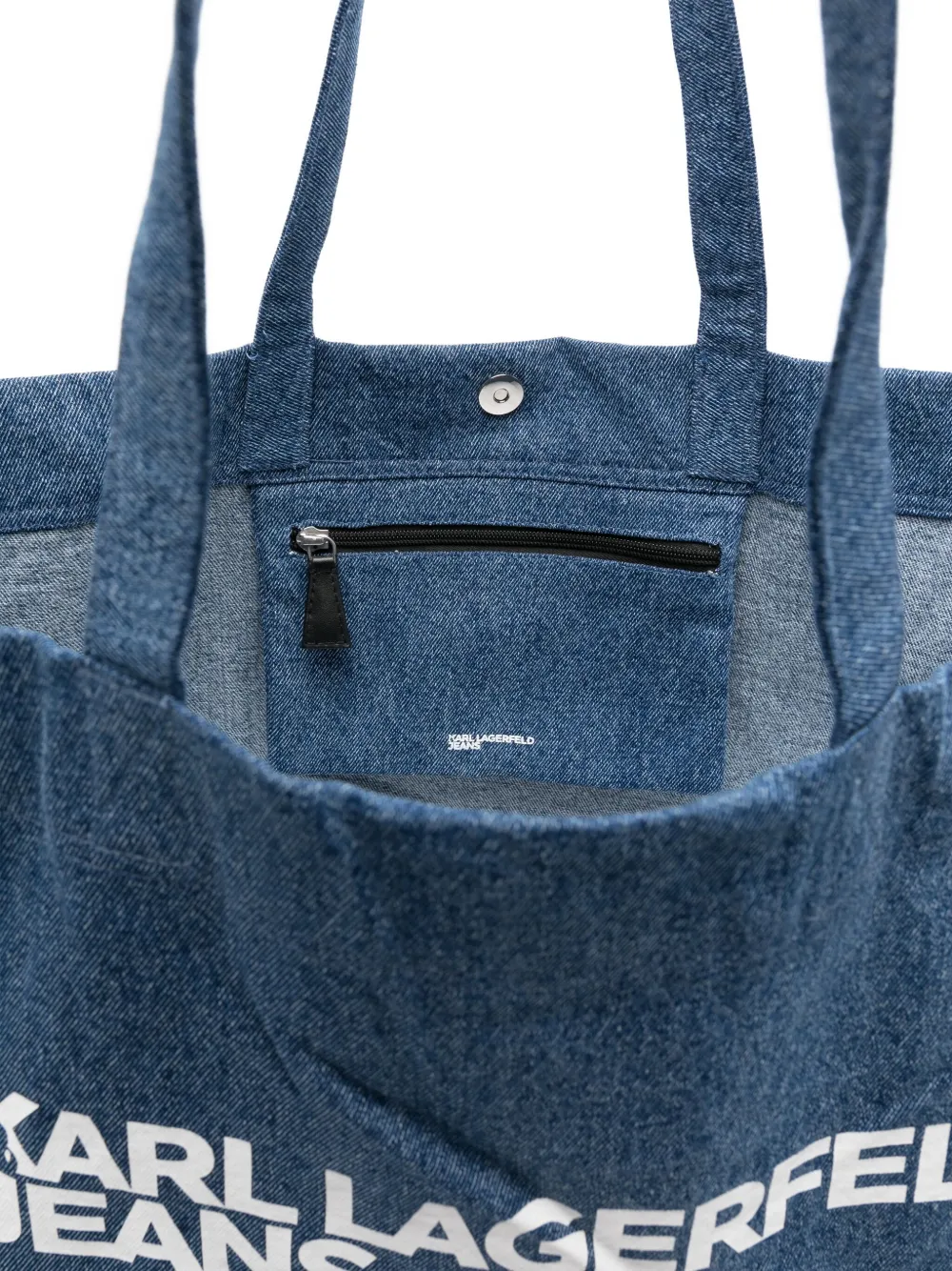 Karl Lagerfeld Jeans Shopper met logoprint Blauw