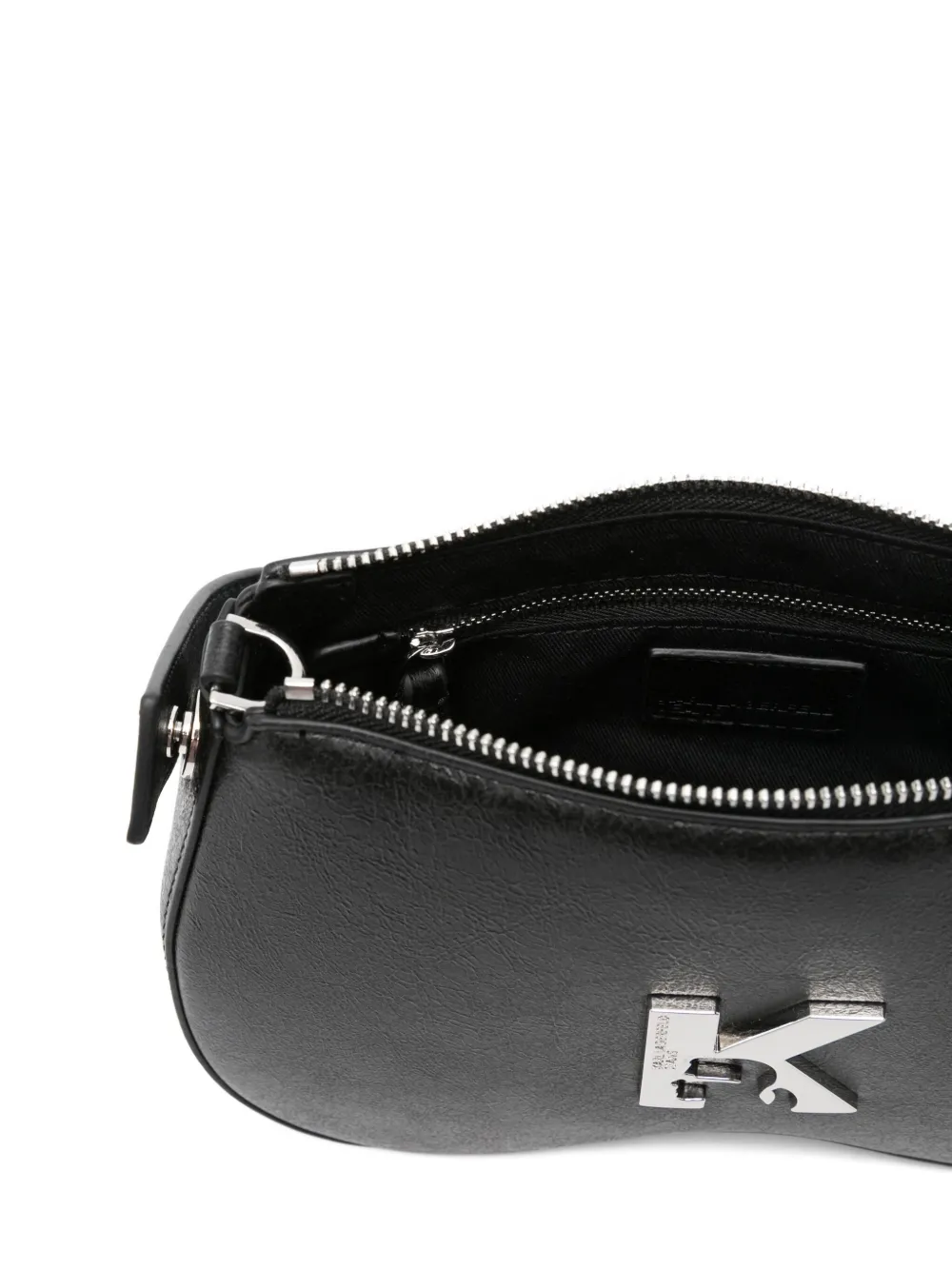 Karl Lagerfeld Gewelfde shopper met logo Zwart