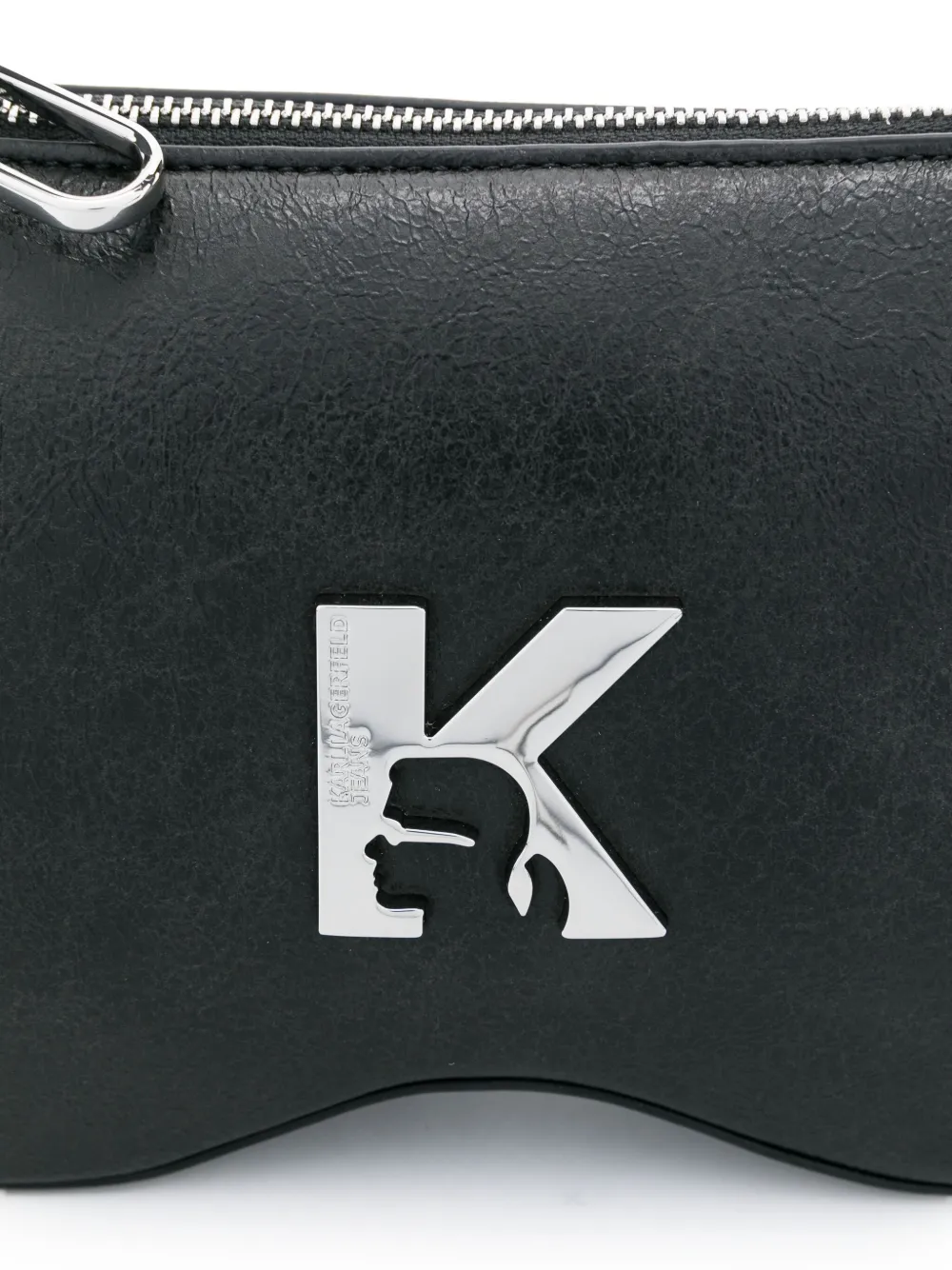 Karl Lagerfeld Gewelfde shopper met logo Zwart