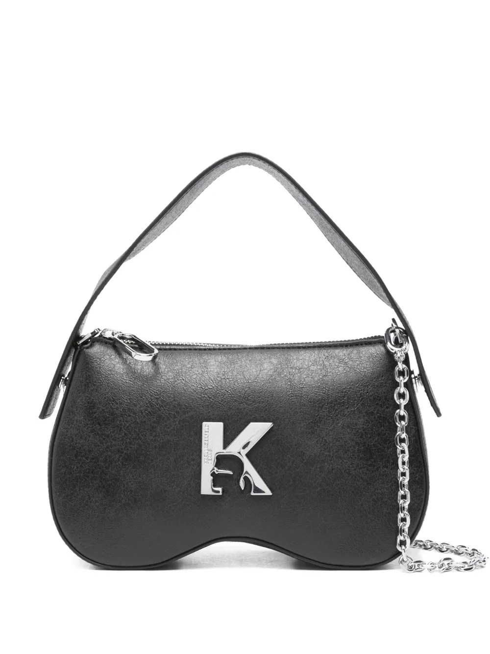 Karl Lagerfeld Gewelfde shopper met logo Zwart