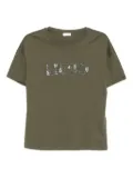 LIU JO sequin-embellished cotton T-shirt - Green