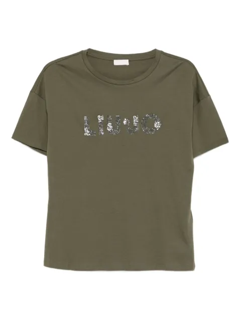 LIU JO playera con detalles de lentejuelas