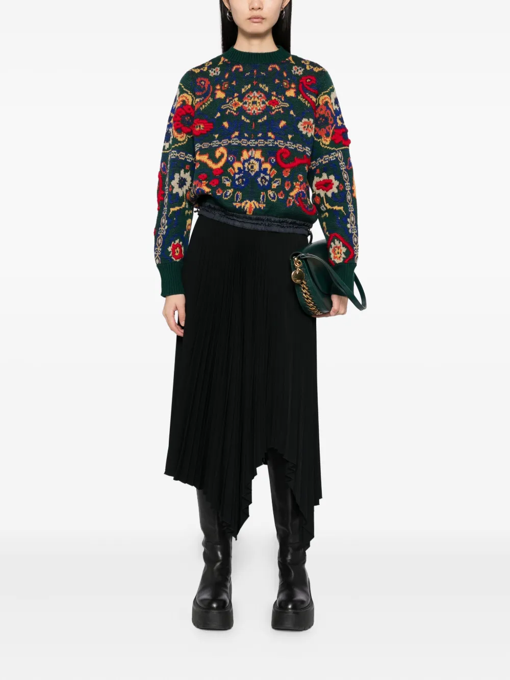 sacai Wollen trui Groen