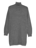 LIU JO embellished turtleneck knit dress - Grey