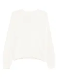 LIU JO crew-neck sweater - White