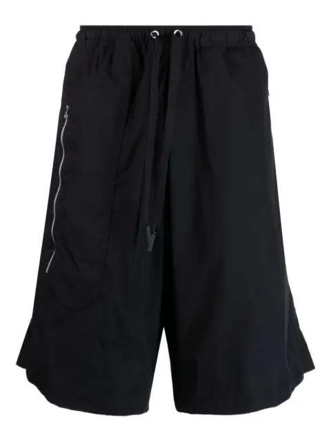 JORDANLUCA zip-detail wrap shorts
