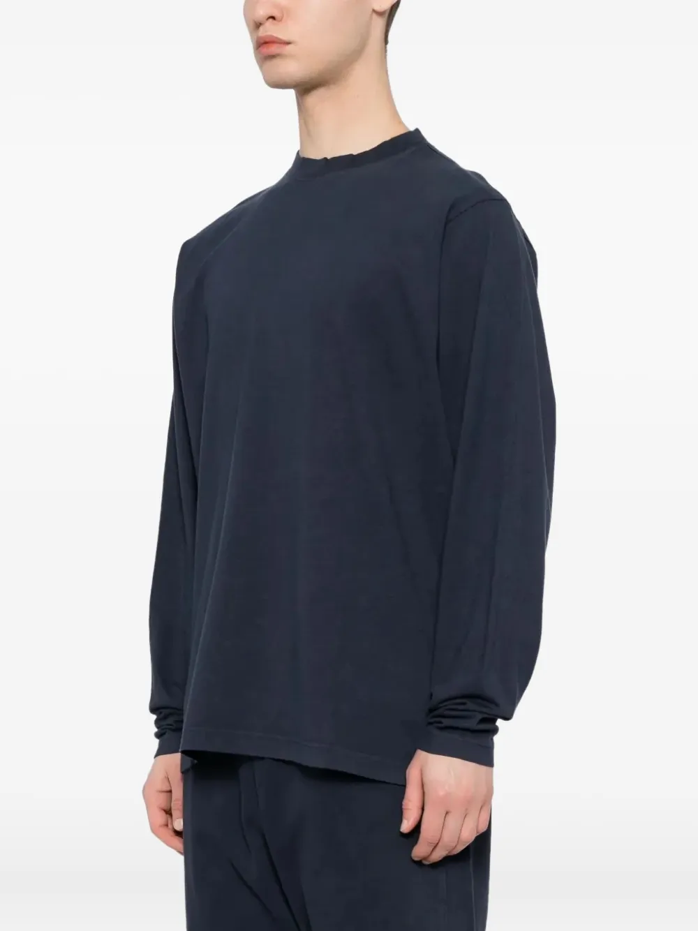 adidas Yeezy Katoenen T-shirt met lange mouwen Blauw
