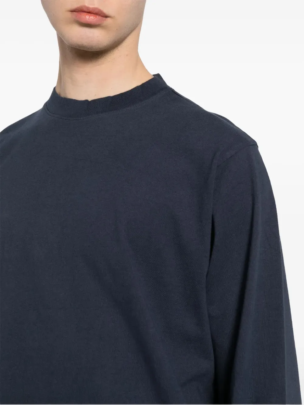 adidas Yeezy Katoenen T-shirt met lange mouwen Blauw