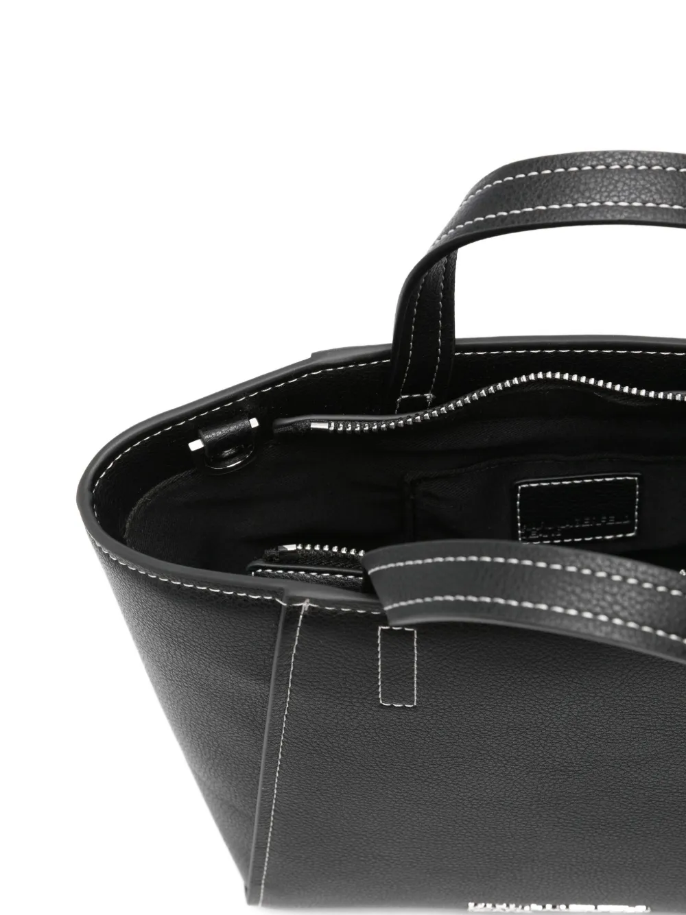 Karl Lagerfeld Shopper met contrasterende afwerking Zwart
