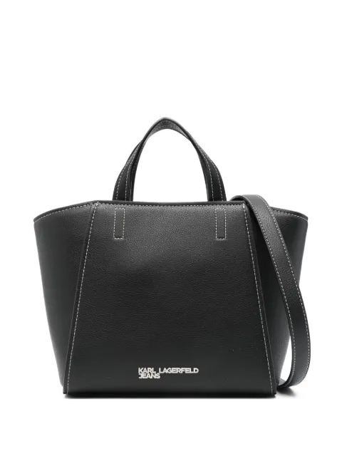 Karl Lagerfeld contrast-stitch tote bag