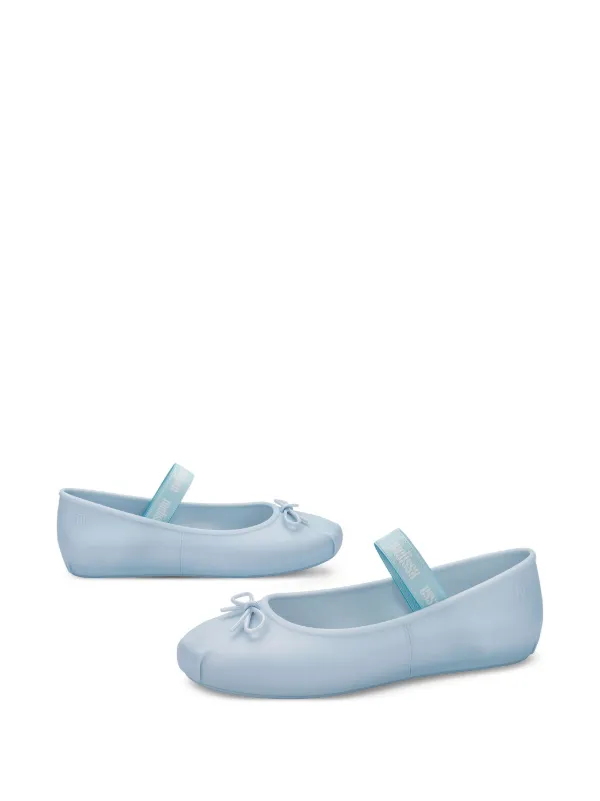 Melissa Sophie bow-detail Ballet Flats Blue FARFETCH IN