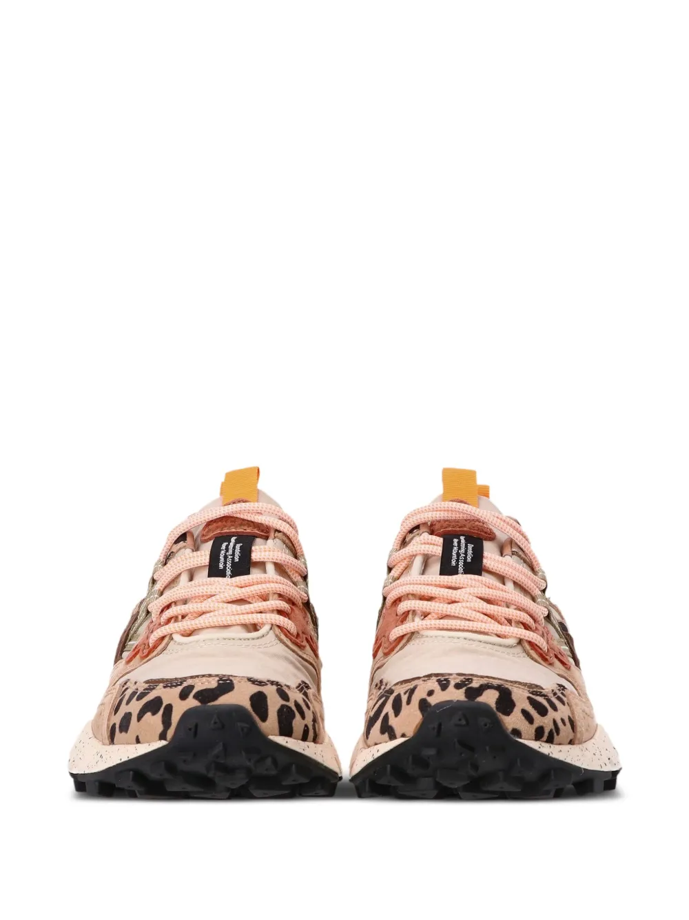 Flower Mountain Yamano 3 Leopard-print Lace-up Sneakers In Brown