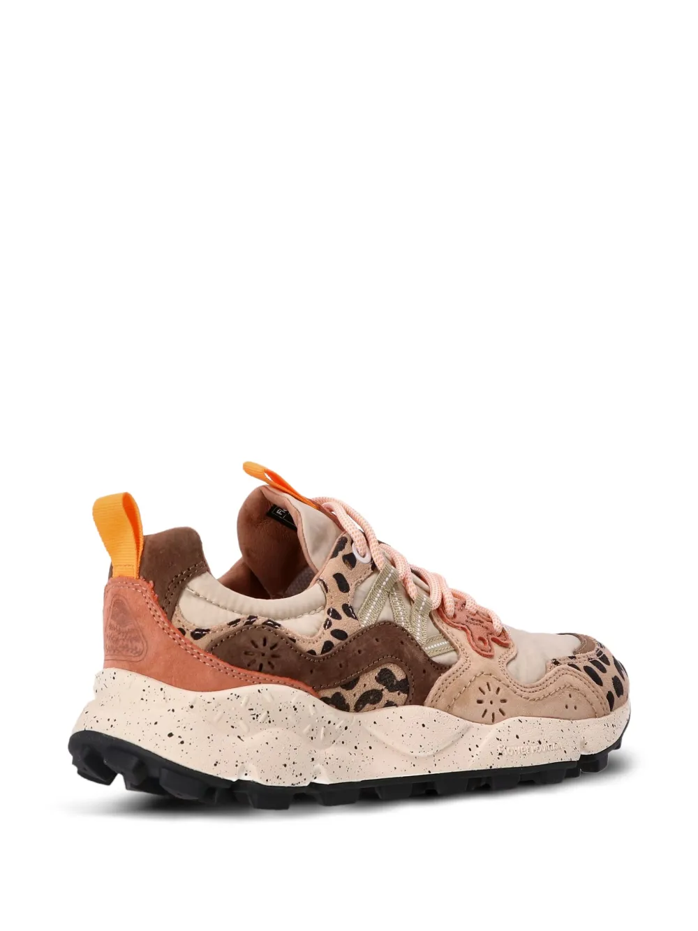 Flower Mountain Yamano 3 Leopard-print Lace-up Sneakers In Brown