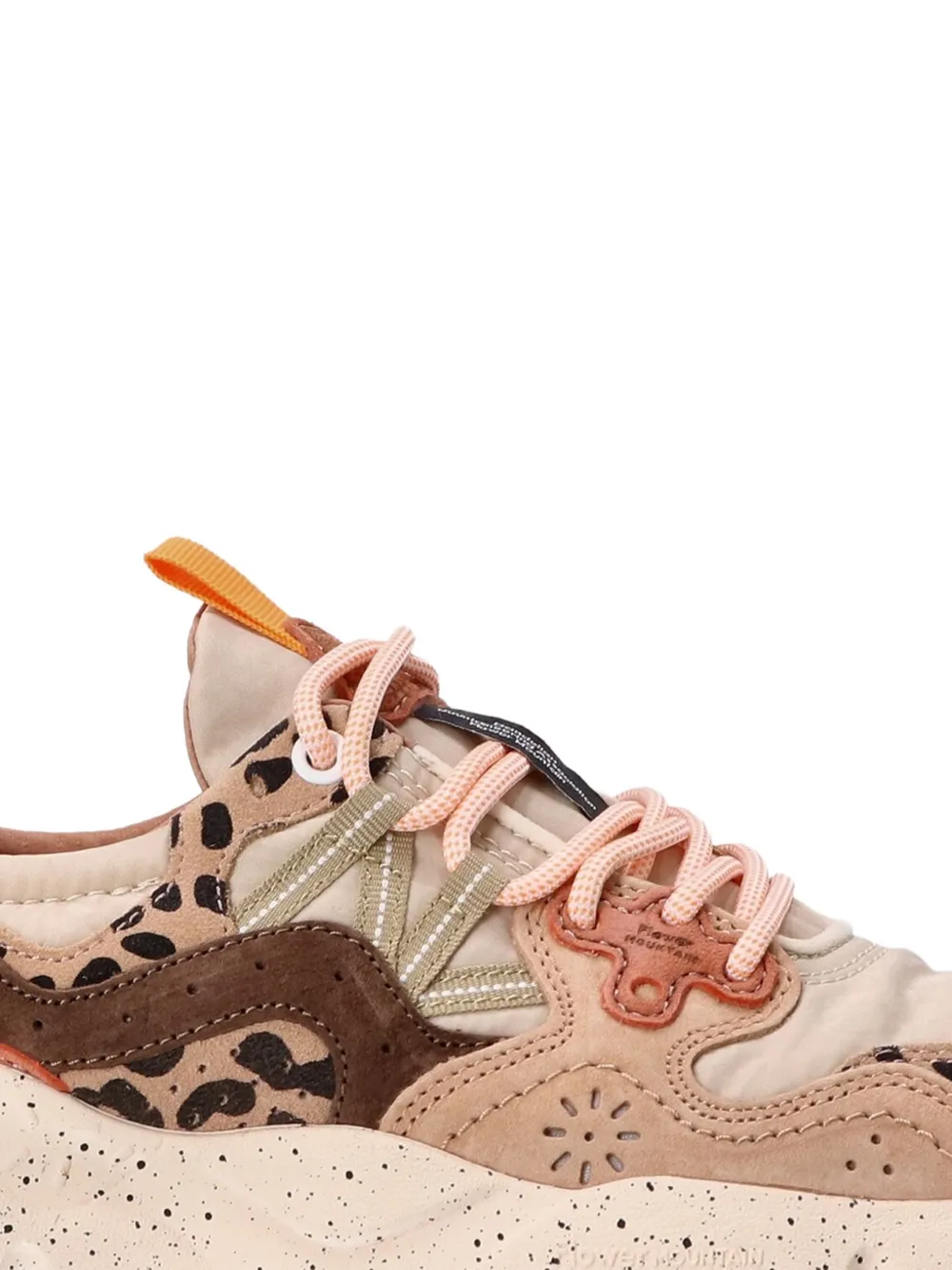 Flower Mountain Yamano 3 Leopard-print Lace-up Sneakers In Brown