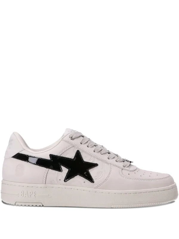A BATHING APE® STA ロゴパッチ スニーカー | ホワイト | FARFETCH JP